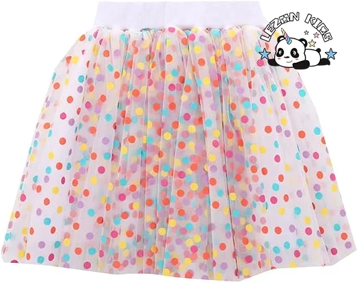 LEZONKIDS - OEM Customizable Elastic Waist Multi-layers Tulle Girls Fancy Skirts Tutu Skirts for 2-14T